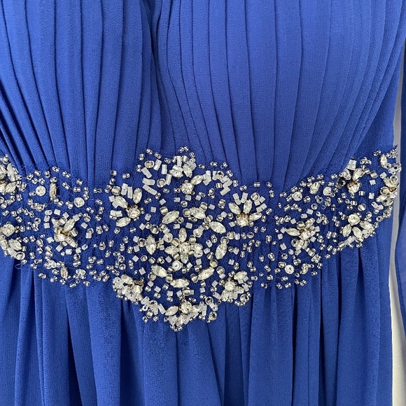 Fiesta Fashion -A-Line Royal Blue Formal Dress -XS - Picture 3 of 10